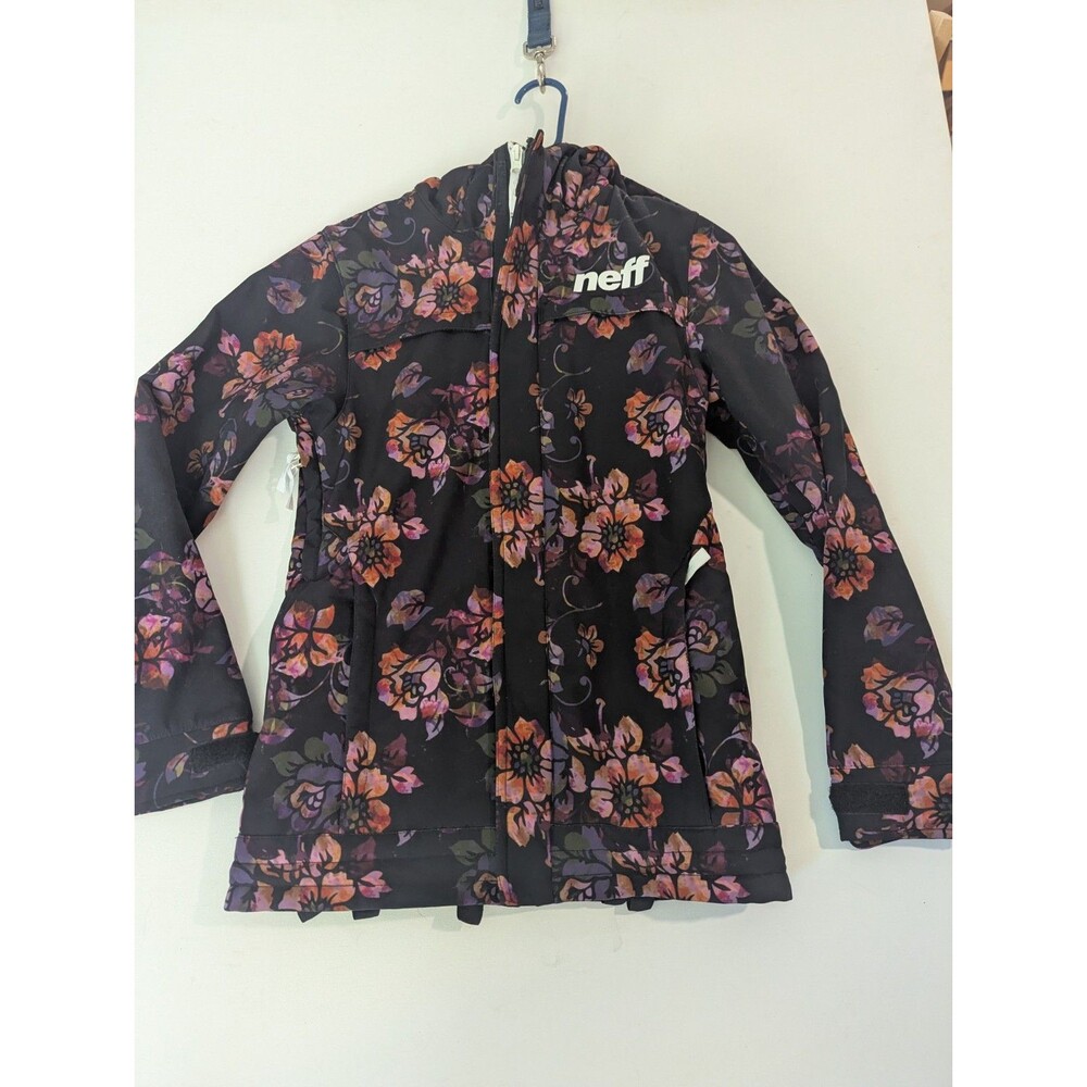 Neff Ski Coat Snowboard Jacket Size Small Colorful Floral Print Design